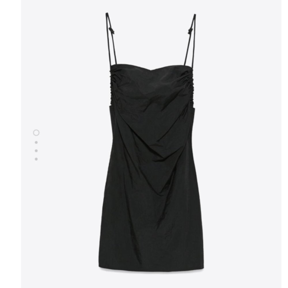 Zara Short Black Low Back Dress